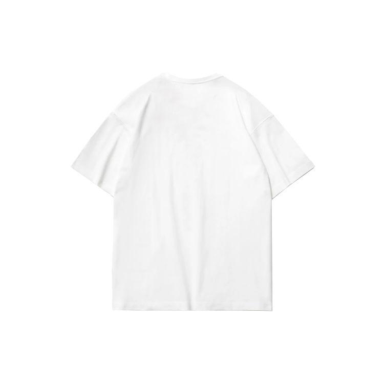 Li Ning Sport Fashion Series Planet Letter Print Round Neck Short Sleeve T-Shirt Men Tops White AHSR161-2