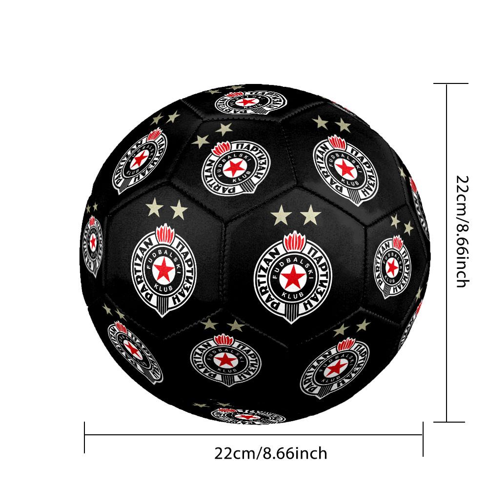 1pc Fudbalski Klub Partizan Soccer Ball Size 5 Indoor Soccer Ball Fashion Colorful Backyard Game - Great For Sports Fans Gift HE54