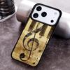 Music Piano Elegant Phone Case for iPhone 17 16 15 Pro Max Air 14 13 12 11 Plus Shockproof Capa Cover