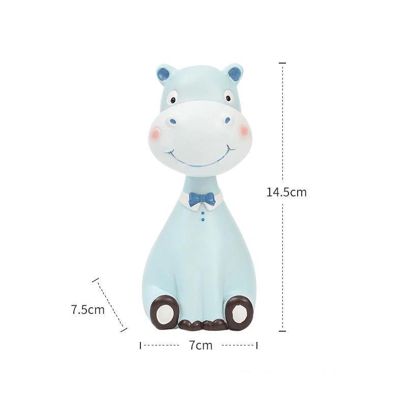 Niedliches Tierharz Schreibtischornament und Brillenhalter, Dekorative Desktop-Figur für Büro, Zuhause und Arbeitszimmer