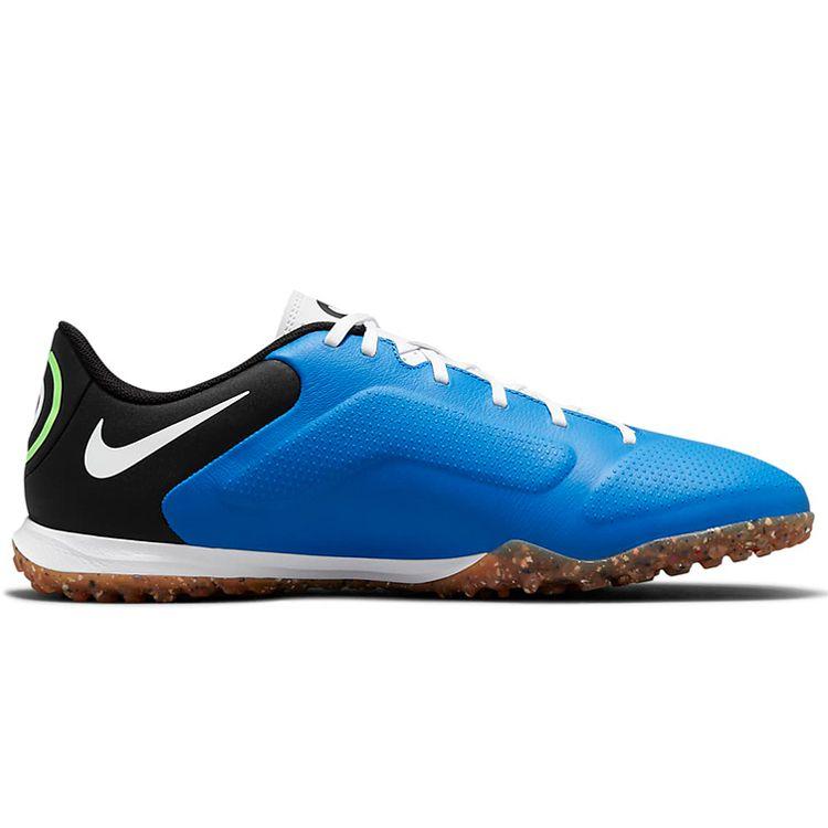 Nike Tiempo Legend 9 Academy Low TF (Rubber Studs) Leather Synthetic Anti-Slip Durable Soccer Shoes Men Soccer Shoes Black Blue DA1191-403