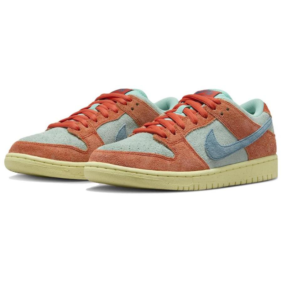 Nike Sb Dunk Low Orange Emerald Rise Skateboard Shoes DV5429-800