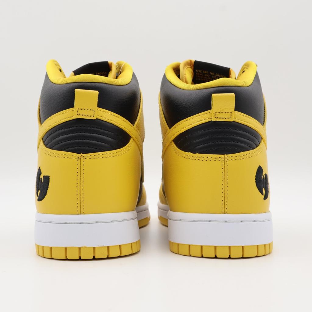 HJ4320-001 Wu-Tang Clan Nike Dunk High Retro PRM Black and Pollen (Men's)