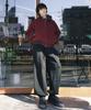 PUNCHLINE From Over Double-Tuck Balloon Sweatpants Black Nslp9185