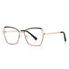 0 -0.5 -0.75 To -6.0 Metal Steampunk Hexagon Prescription Glasses Myopia Blue Light Blocking Student Dioptric Glasses Women