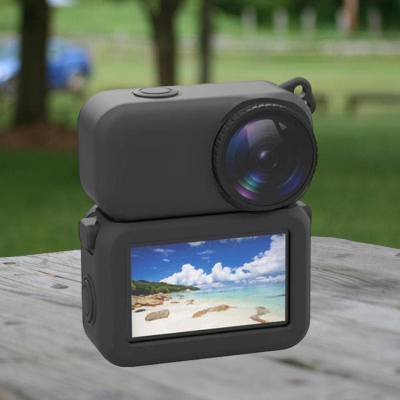 Silicone Protective Cover for Action Camera Body With Lens Cap Scratch Resistant Design