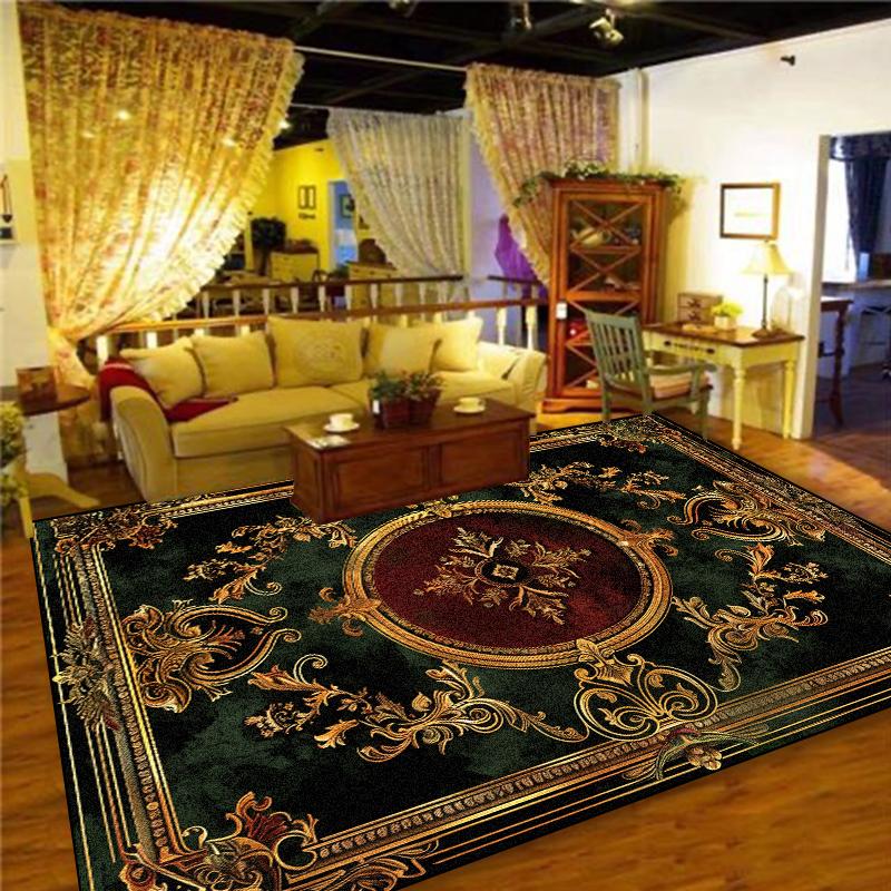 

Европейский ковер в стиле легкой роскоши для гостиной 200x300см, ковер большого размера, украшение, ковер для спальни, моющийся, придверный коврик, нескользящий 60*90cm
