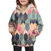 Girls' Hooded Tie-Dye Sweatshirt - Pullover Print Top