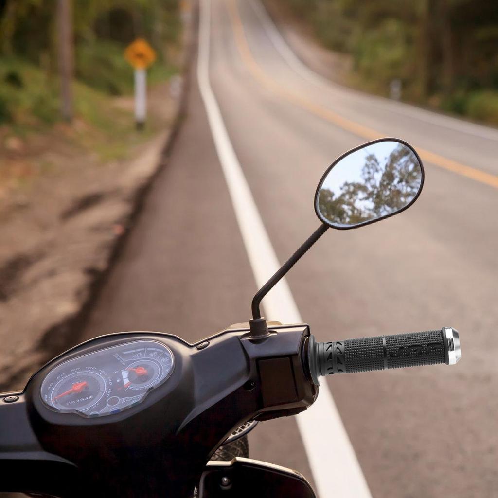 Motorradlenkergriffe aus Aluminiumlegierung Ergonomisches Design für Pendlerfahrten Verbesserter Komfort & Kontrolle Langstreckenfahrten