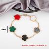 INS Hot Sale 15mm Five Leaf Flower Bracelet Natural Shell Flower Jewelry For Women Girls Party Wedding Daily Wear Jewelry Gift