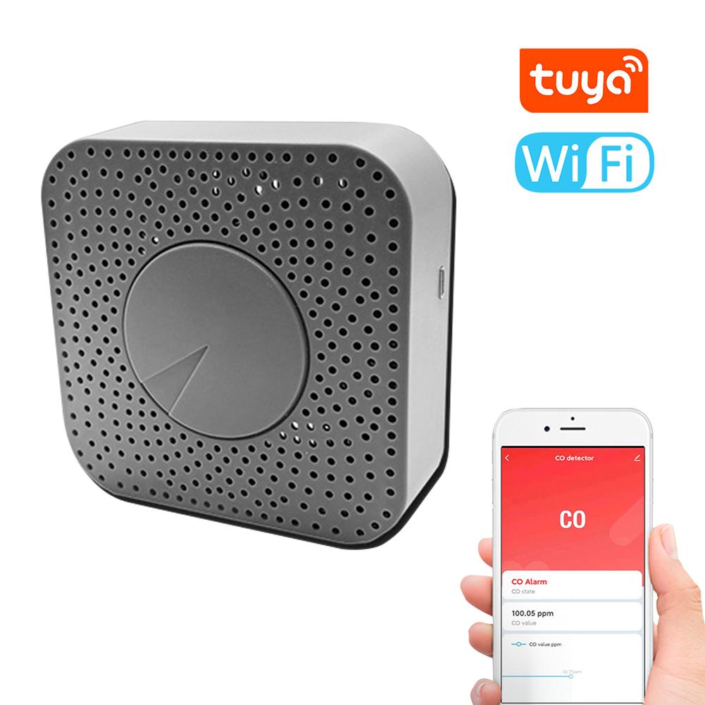 Tuya ZigBee CO детектор портативный тестер угарного газа многофункциональный угарный газ Tuya WiFi version разноцветный