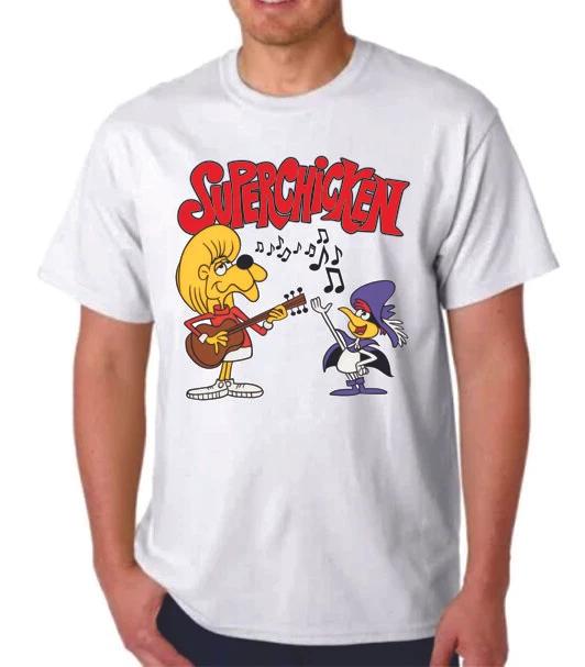 SUPER CHICKEN & FRED SING T-T-shirt - Cartoon JAY WARD HANNA BARBERA TEE XL