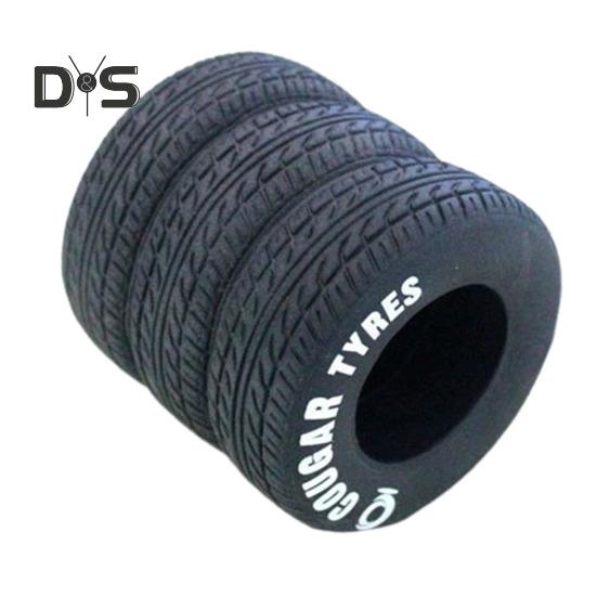Pen Holder 3-Layer Car Tire Design Black Rubber Pen Holder Desk Organization Stationery Storage Organization Tool