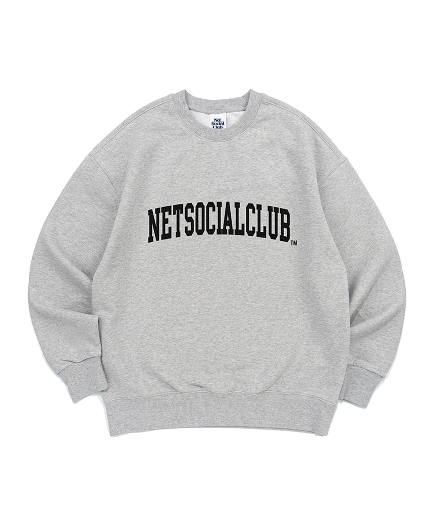 Свитшоты с логотипом-аркой Net Social Club (меланж) Melange/M