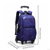 Large Capacity Rolling School Backpack Lightweight Kids Trolley for Students, Travel Black