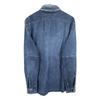 RRL Indigo Metal Button Shawl Collar Denim Shirt Tops M IndigoUsed