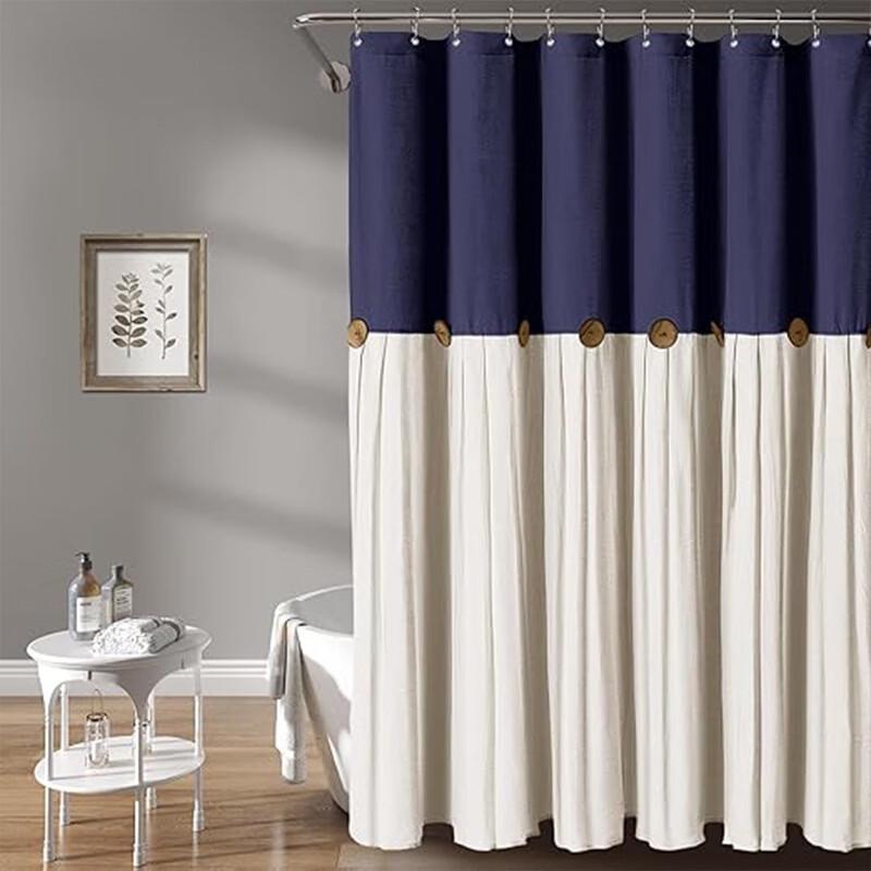 

Handon Button Patchwork Shower Curtain