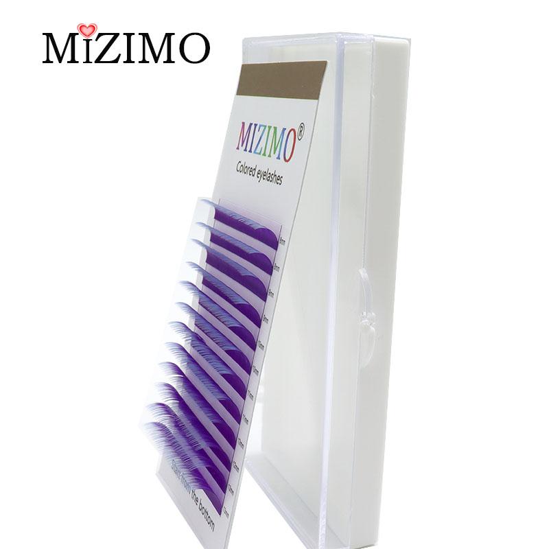 (Angebot) Gemischte farbige einzelne gepfropfte falsche Wimpern, natürliche Verlängerung, Augen-Make-up, dramatische Wimpern.