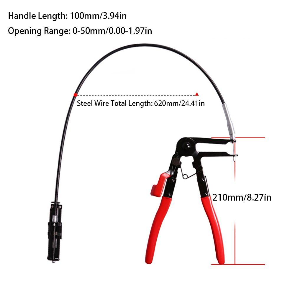 Carbon Steel Car Hose Clamping Pliers Removal Straight Hose Bundle Auto Repair Tools