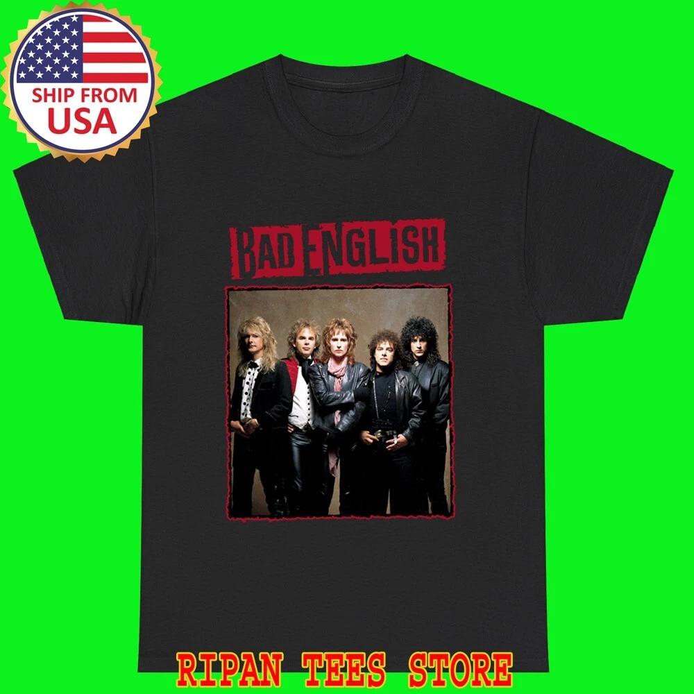 Bad English Men s Black T-Shirt Tee Top Unisex S