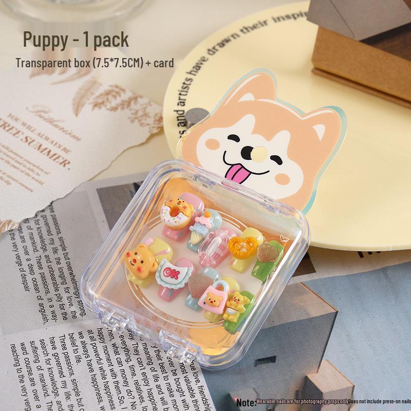 Clear Flip-Top Nail Art & Jewelry Storage Box