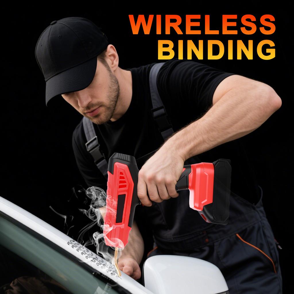 200W Plastic Welder, 2 in 1 Plastic Welding Kit for Most Plastic Repair, 1200PCS Hot Stapler Soldering Gun with Digital