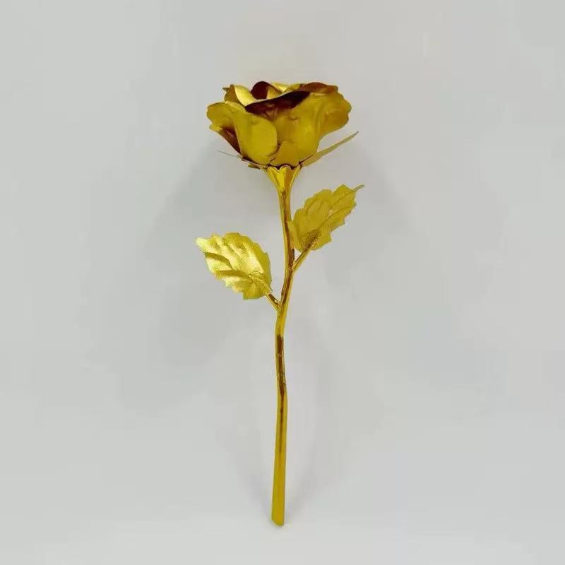 24k Gold Colored Rose for Valentine's, Mother's Day, and More: Perfect Gift for Any Occasion