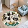 Cute Shih Tzu Pattern Round rug,Carpet Rug for Living Room Bedroom Playroom ,Non-slip Floor Mat,Holiday Gifts and Birthday Gifts.