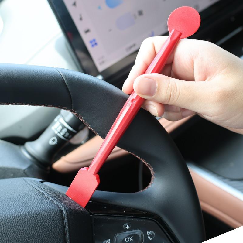 7Pcs Car Film Trimming Tool Car Wrap Vinyl Scrapers 3D Carbon Fiber Decal Film Micro Squeegee Felt Kit Wrap Vinyl Tools Red