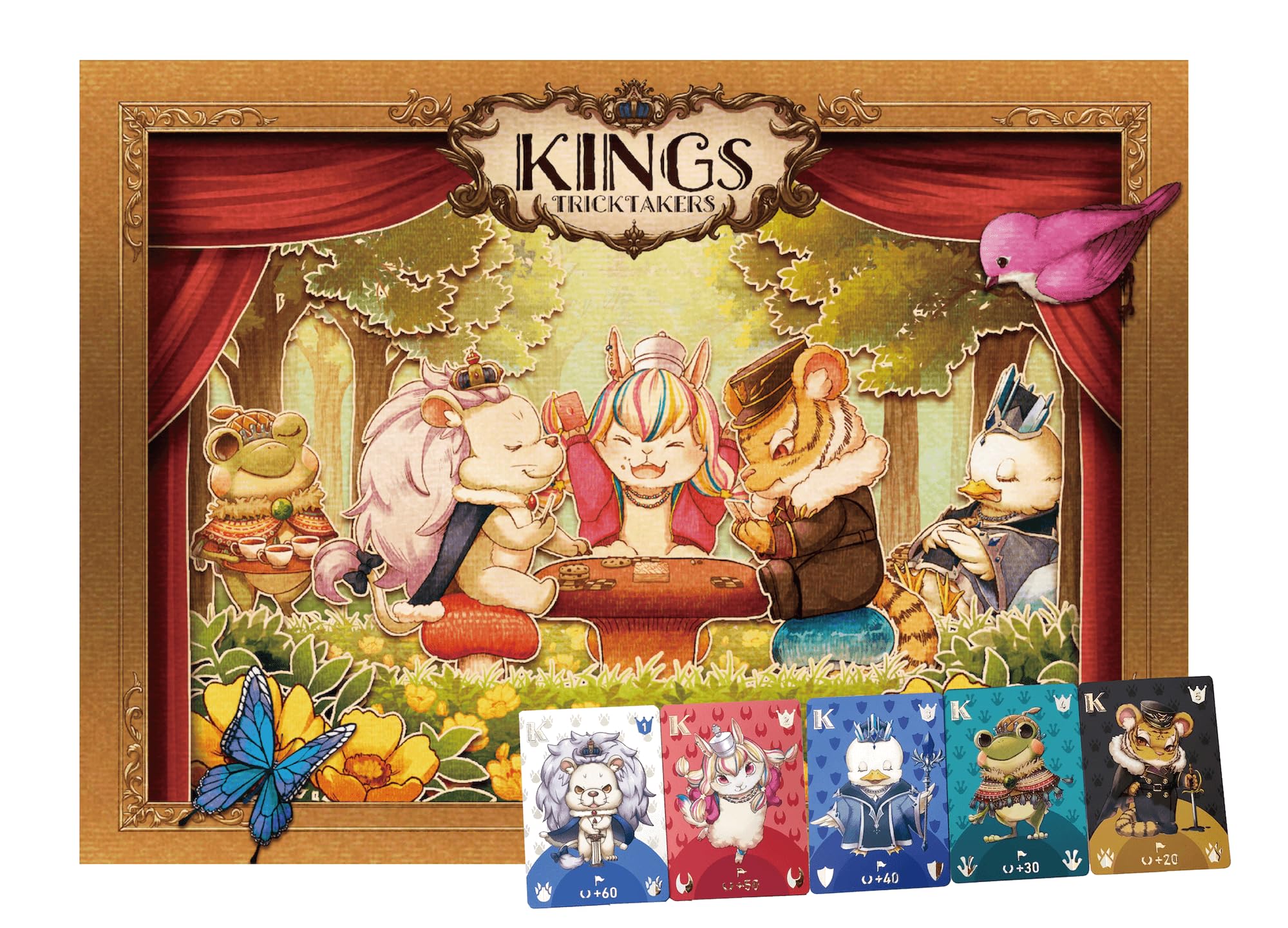 

Trick Takers KINGS Compact включает набор из 5 роскошных настольных игр King. Также включает игровые карты. Включает японское и английское издание.. (2-5