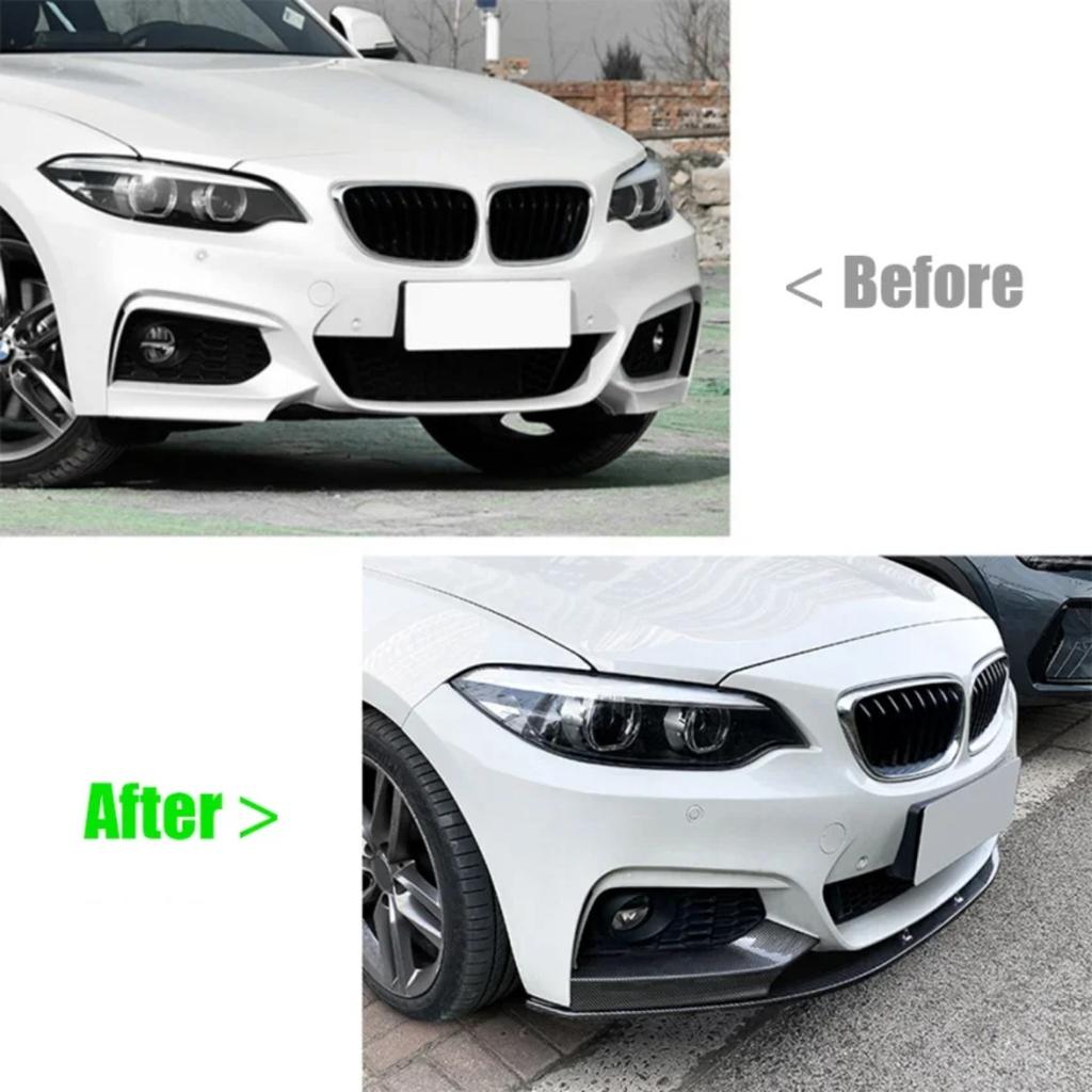 For BMW 2 Series F22 F23 220i 220d 230i M240i M Sport 2015-2019 Front Bumper Splitter Lip Diffuser Front Surround Spoiler Guard