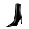 Women's European & American Style Stiletto High Heel Pointed Sexy Nightclub Slim Ankle Boots