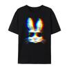 HOT SALE Rabbit Psychedelic Evaporation Wave Easter Electronic Dance Music Carnival Edm Music Party Oversized T-shirt Men