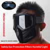 Full Face Protective Mask For Welders Windproof Radiation Proof Light Weight Construction With Adjustable Band