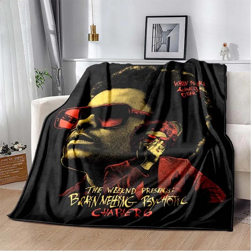 

New Singer Star TThe Weeknd Soft Plush BlanketFlannel Blanket Throw Blanket for Living Room Bedroom Bed Sofa Picnic Cover Kids 125x150cm (50x60inch)