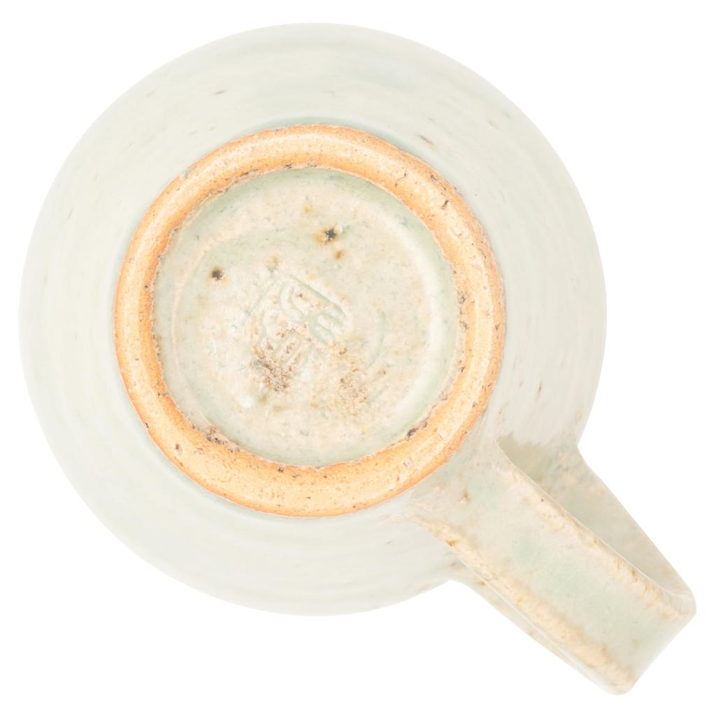 Marui Pottery Shigaraki Ware Hechimon Mug Cup Espresso Cup Capacity 90ml White Glass Ivory Approx. MR-3-4375