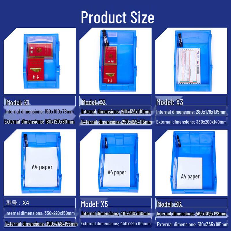 

Thickened Plastic Parts Storage: Screw & Component Organizer Box A1 Upgrade Standard Thickness (Blue)