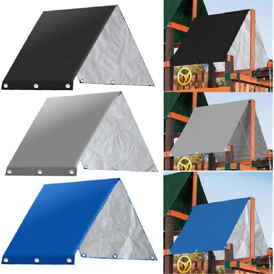 GonetrePlayground Replacement Canopy Roof Canopy Cover Replacement Tarp for Kids Playground 52in x 90in Proof Swingset Shade Canopy (1)