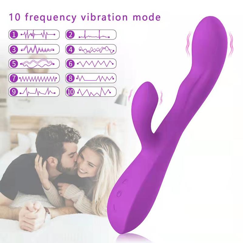 10 Speed G Spot Heated Dildo Vibrator Double Vibration Stimulating Clit Vagina Massager Adult Masturbation Sex Toys For Women