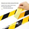 Black and Yellow PVC Warning Tape for Floor Marking and Fire Protection
