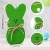 6 Pack Wood Bunny, Easter Bunny Table Wooden Signs, Easter Shelf Sitter, Easter Decor for Tiered Tray/Mantel/Table Decorations
