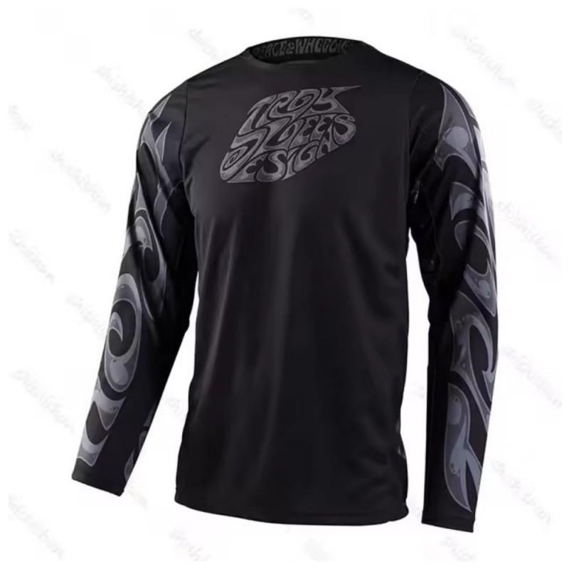 Mens Motocross Jersey BMX Mountain Bike Cycling Shirt Quick Dry Sports Top