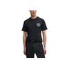 Versace Logo Embroidered Cotton Crew Neck Short Sleeve T-Shirt Men Tops Black E78GAHE07-ECJ00E-E899