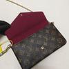 [Pre-Owned] Felicie Pochette Classic Monogram Coated Canvas And Leather Three-In-One Chain Bag - Excellent #HMLXFO