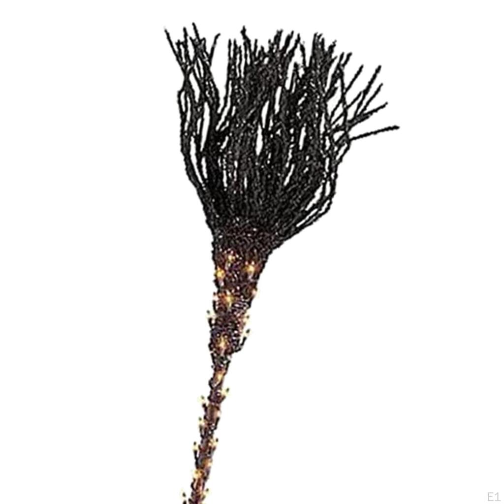 Traditional Broom Witches Broomstick with Lights Halloween