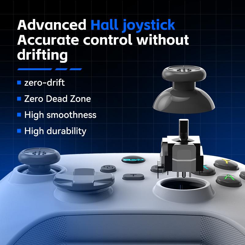 Controller wireless per giochi mobili G6 con grilletto Hall e joystick Hall che supporta switch/PC/Android/iOS