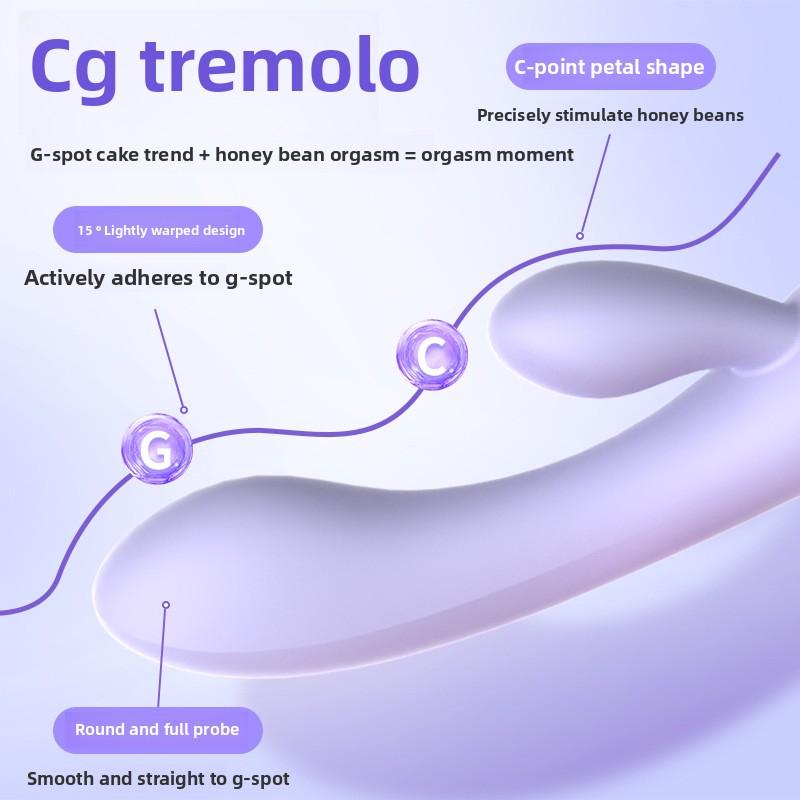 Vibratoare noi cu cap dublu Stimulator clitoridian Reîncărcabil Conversie de frecvență Vibrator G-Spot Masaj silențios Jucării pentru femei adulte