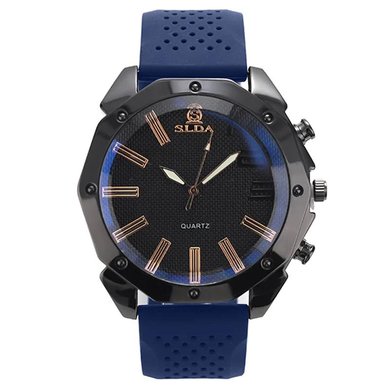 Original Classic Man Watch Silicone Tape Quartz Watch Style Simple Men's Genuine Quartz Watch for Gift Any Scene