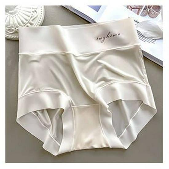 Eisseide Nahtlose Slips mit hohem Bund - Ultradünn, Atmungsaktiv, Nude-Gefühl für Frauen und Mädchen