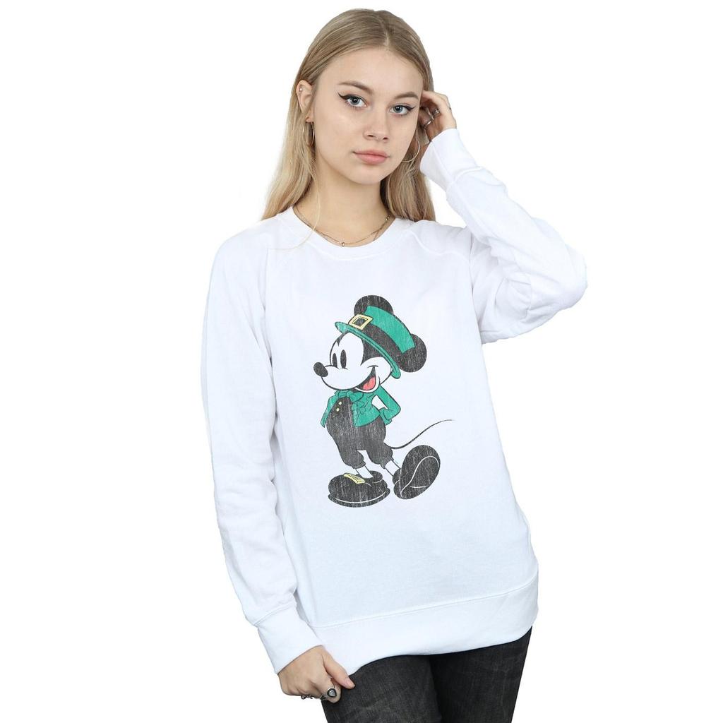 Disney Womens/Ladies Mickey Mouse St Patrick Costume Sweatshirt
